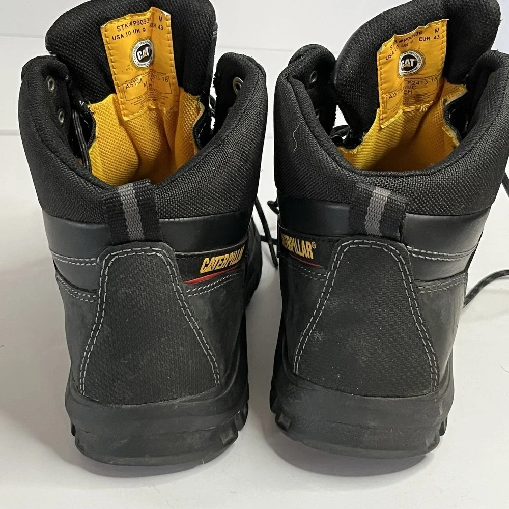 CAT P90936 Steel Toe Waterproof Work Boots ASTM F2413-18 EH Men's Size 10